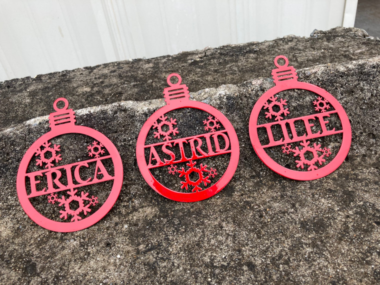 Christmas Custom Monogram Ornament 
