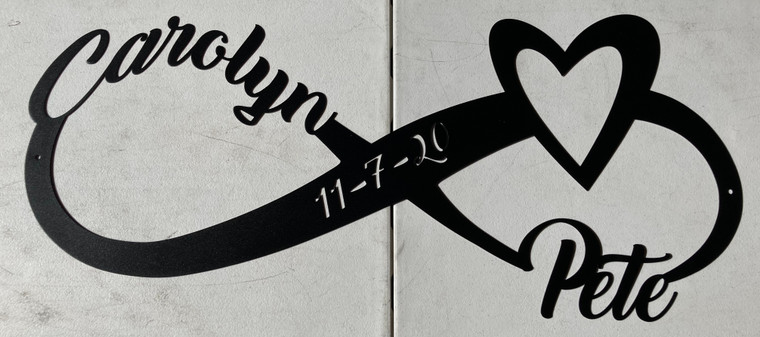 36" Infinity W/ Names & Date.