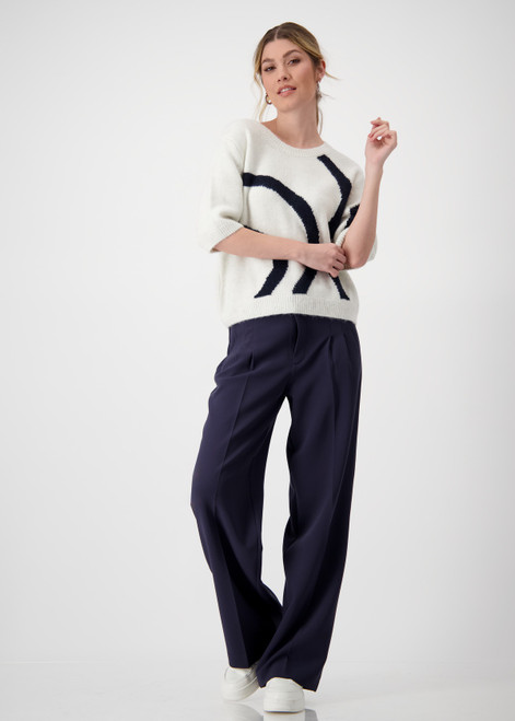 MONARI Dark Denim Wide-Leg Pants