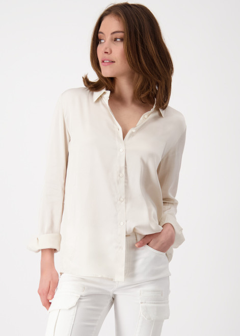 MONARI Sandshell Satin Blouse