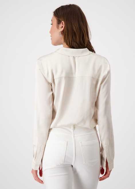 MONARI Sandshell Satin Blouse