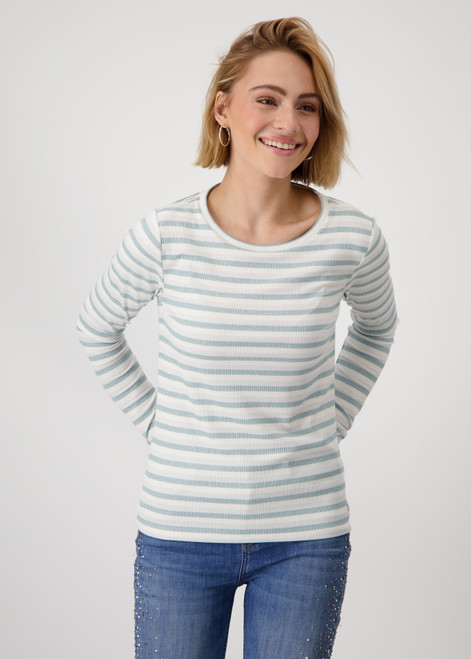 MONARI Chalk Stripes Shirt With Stripes