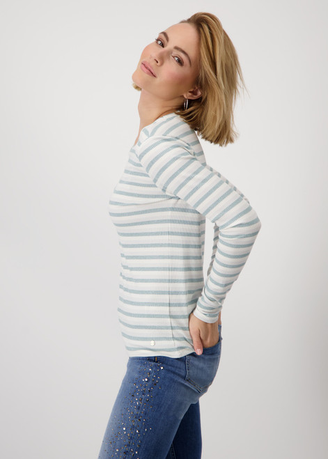 MONARI Chalk Stripes Shirt With Stripes