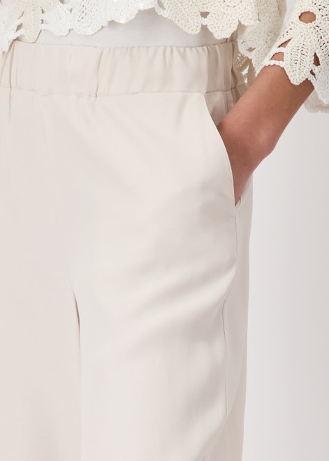 MONARI Beige Wide-Leg Trousers | 409570