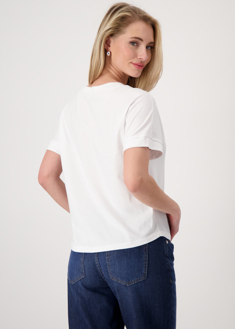 MONARI White Blouse Shirt With Chest Pocket | 409702