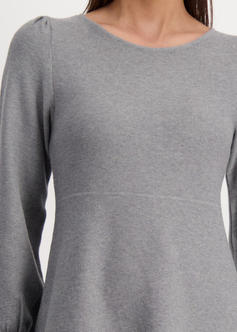 MONARI Gray Purl Knit Dress | 808190