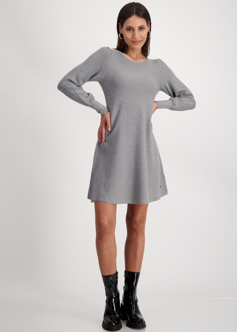 MONARI Gray Purl Knit Dress | 808190