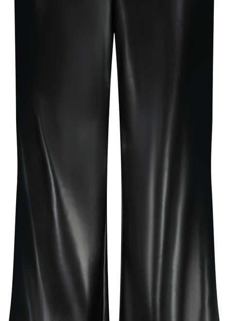 MONARI Black Faux Leather With Side Stripes | 808276