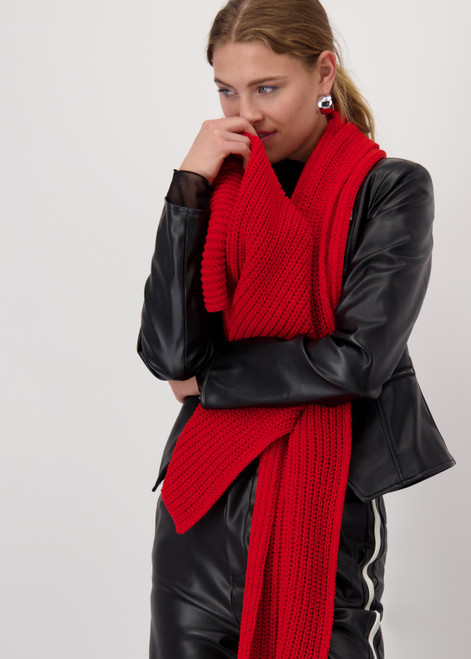 MONARI Red Chenille Scarf | 808695