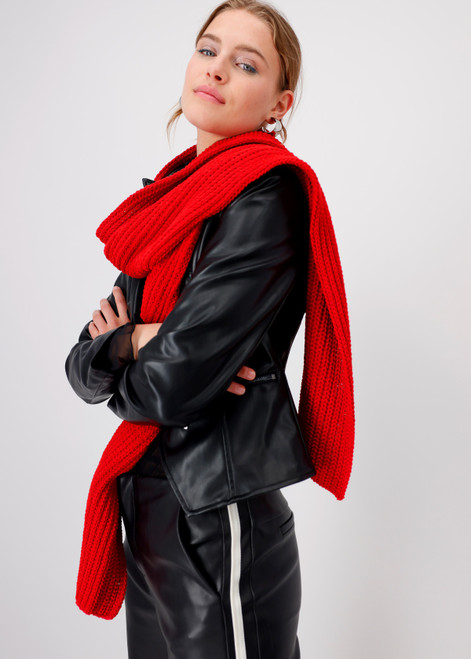 MONARI Red Chenille Scarf | 808695