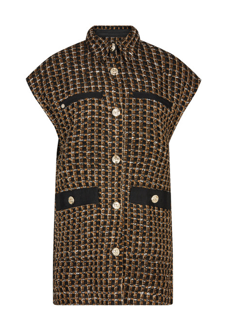 MOS MOSH Black Yama Zui Waistcoat | 145750