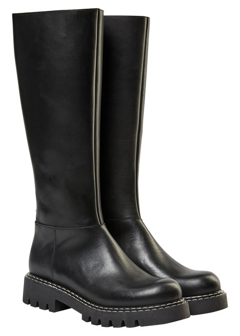 MOS MOSH Black Mmphoenix Leather Hi Boot | 156690