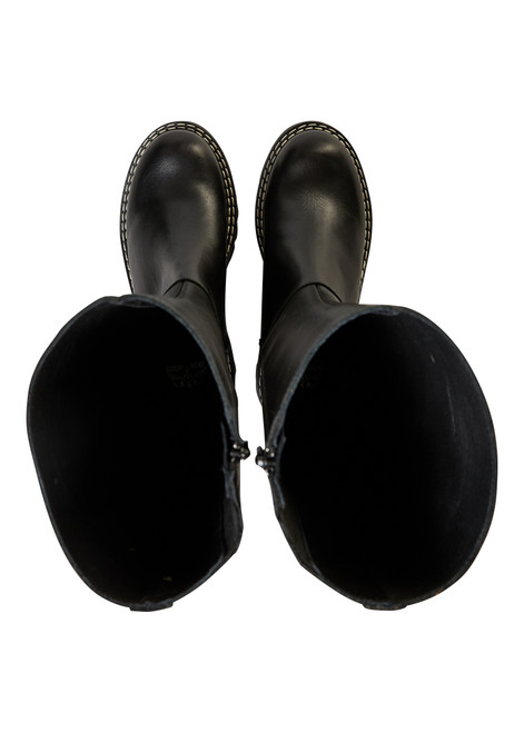 MOS MOSH Black Mmphoenix Leather Hi Boot | 156690