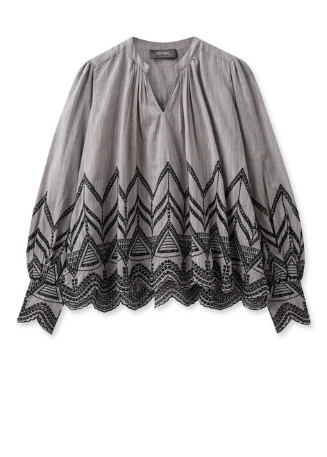 MOS MOSH Rain Drum Mmgill Emb Blouse | 165430