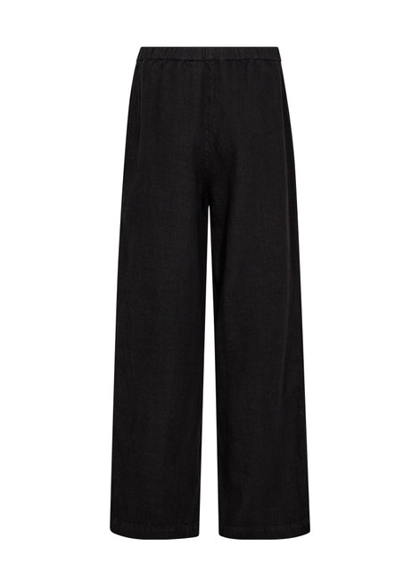 MOS MOSH Black Mmemmi Linen Pant | 171710