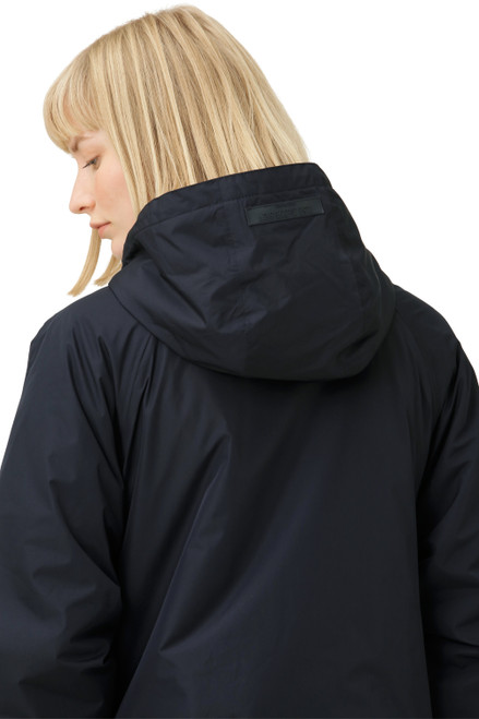 ILSE JACOBSEN 660-Dark Indigo Padded Raincoat | RAIN200