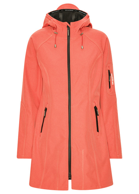 ILSE JACOBSEN 391-Spicedcoral Lined Raincoat | RAIN37