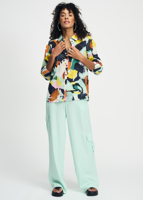 POM Multi Blouse - Paradise Linen | SP9142