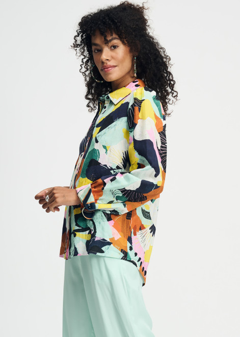POM Multi Blouse - Paradise Linen | SP9142