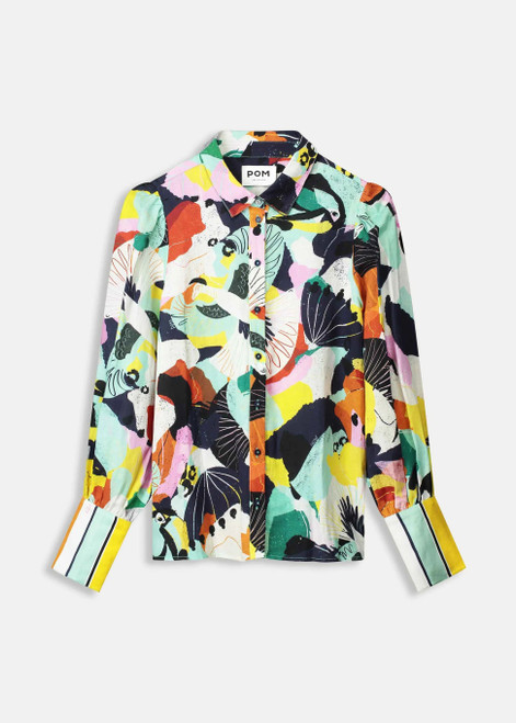POM Multi Blouse - Paradise Linen | SP9142