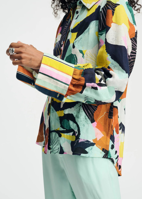POM Multi Blouse - Paradise Linen | SP9142