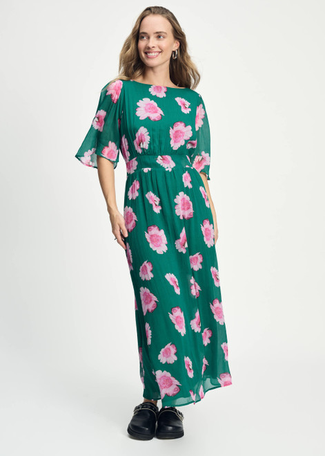POM Dress - Meadow Flowers Green | SP9102