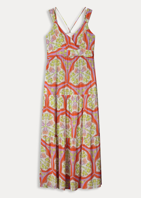 POM AMSTERDAM Orange Dress - Strap Marrakesh Summer | XSP7830