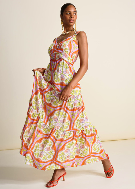 POM AMSTERDAM Orange Dress - Strap Marrakesh Summer | XSP7830