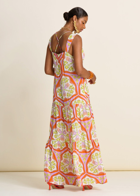 POM AMSTERDAM Orange Dress - Strap Marrakesh Summer | XSP7830