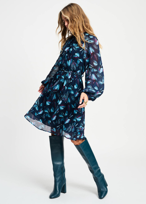 POM AMSTERDAM Blue Dress - Dashing Nights | XSP9348