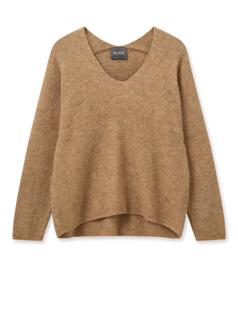 MOS MOSH Tannin Mmthora V-Neck Knit | 153900