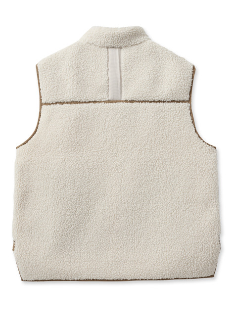 MOS MOSH Ecru Mmrowe Teddy Waistcoat | 165230