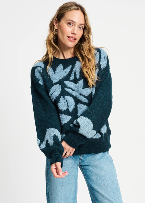 POM AMSTERDAM Blue Pullover - Dashing Nights | SP9362