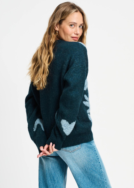 POM AMSTERDAM Blue Pullover - Dashing Nights | SP9362