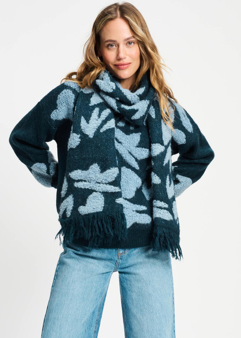 POM AMSTERDAM Blue Pullover - Dashing Nights | SP9362