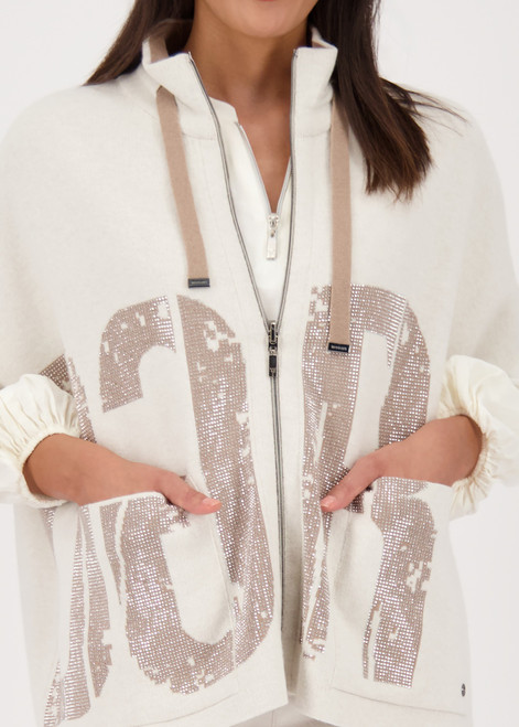 MONARI Beige Reversible Jacket With Jacquard | 809094