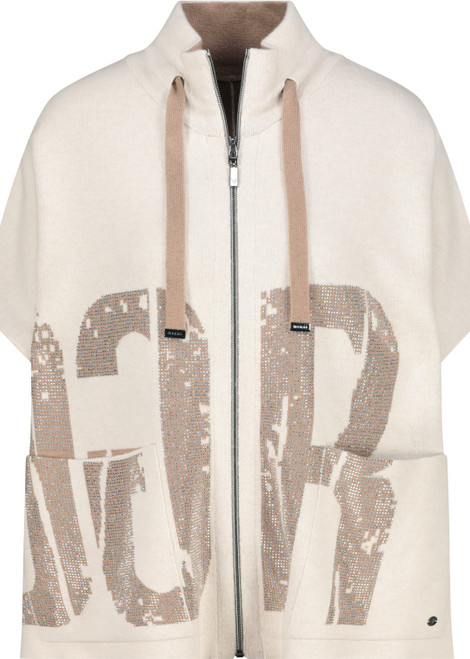 MONARI Beige Reversible Jacket With Jacquard | 809094