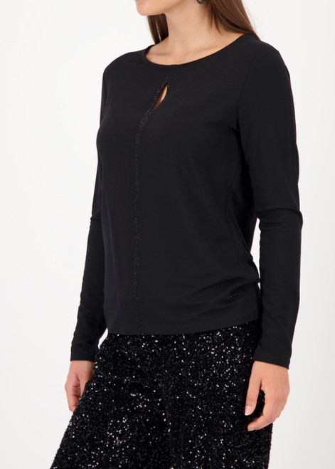 MONARI Black Shirt With Cut-Out | 809424