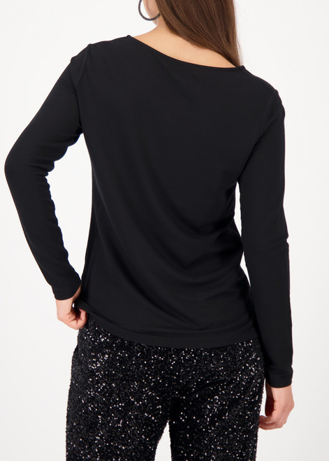 MONARI Black Shirt With Cut-Out | 809424