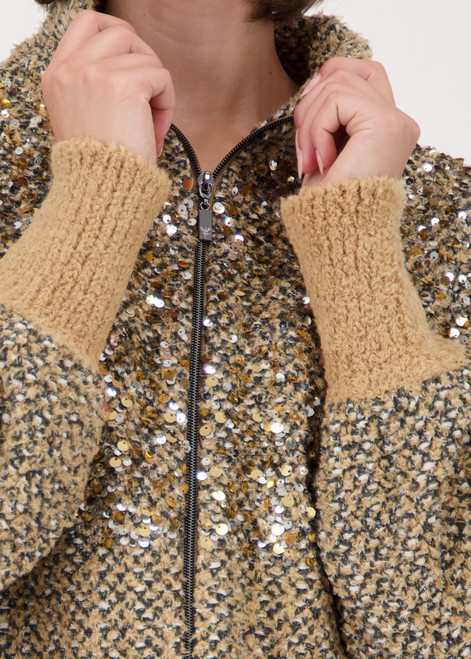 MONARI Brown Cardigan With Sequins | 809562