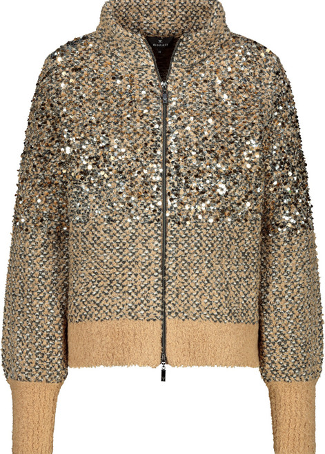 MONARI Brown Cardigan With Sequins | 809562