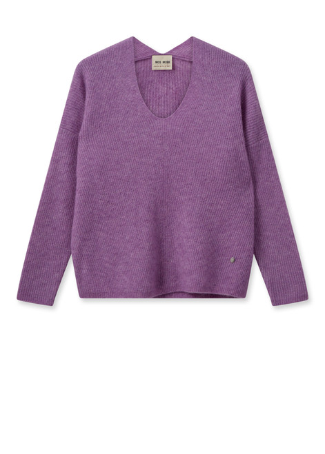 MOS MOSH Iris Orchid Mmthora V-Neck Knit | 153900