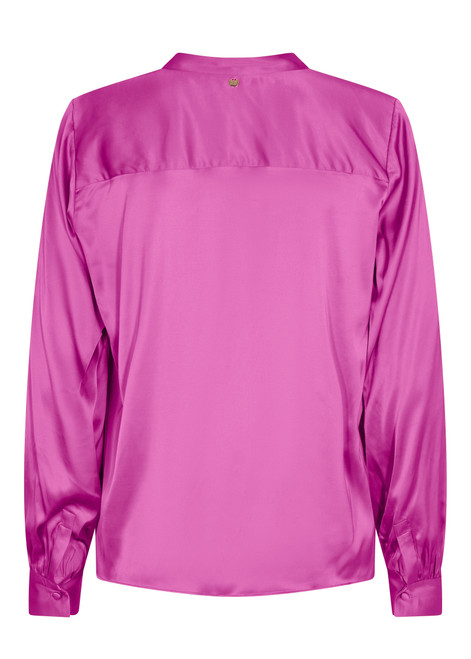 MOS MOSH Vivid Viola Mmenfa Satin Blouse | 155980