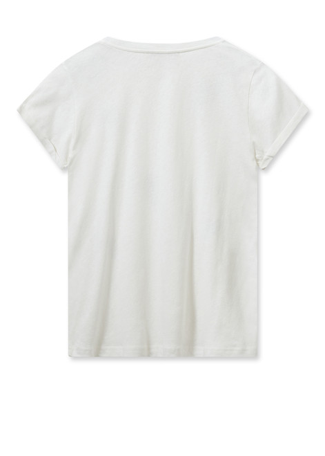 MOS MOSH White Mmlaura O-Ss Glam Tee | 160850