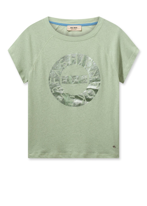 MOS MOSH Smoke Green Mmarmi O-Ss Tee | 160870