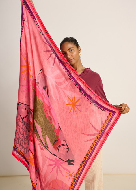 POM Shawl - Fantastique Rose | SP7531