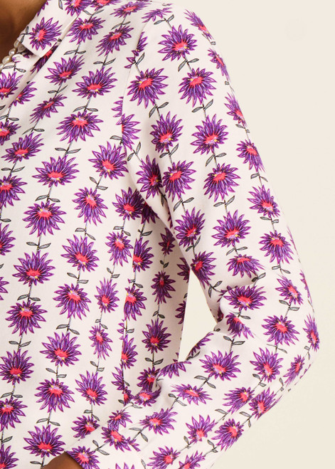 POM Mila Flower Ecru Blouse | SP7724
