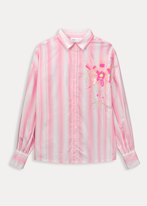 POM Striped Pink Blouse