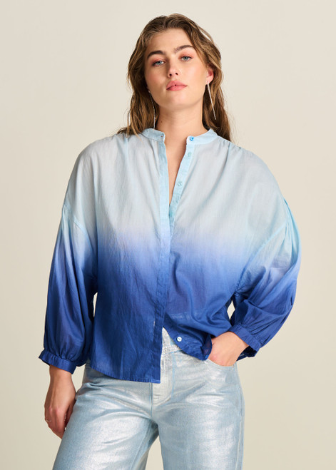 POM Faded Ink Blue Blouse