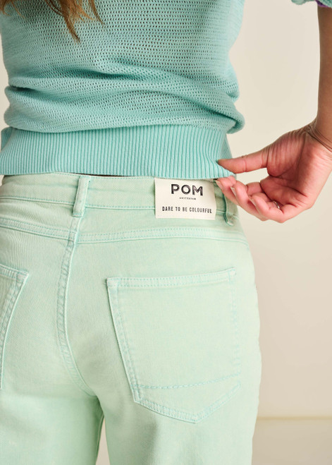 POM Wide Leg Aqua Blue Jeans | SP7775